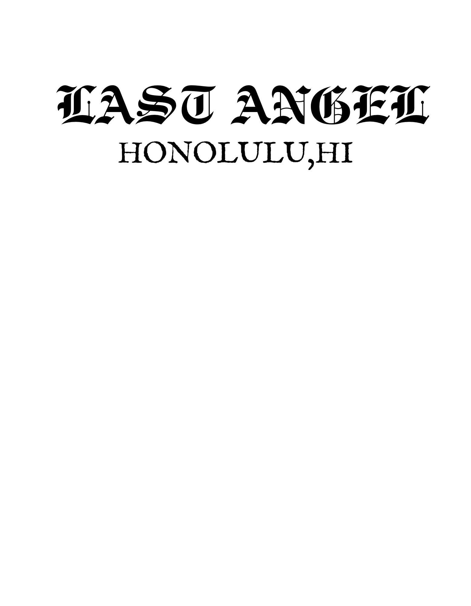 Last Angels Honolulu, HI logo